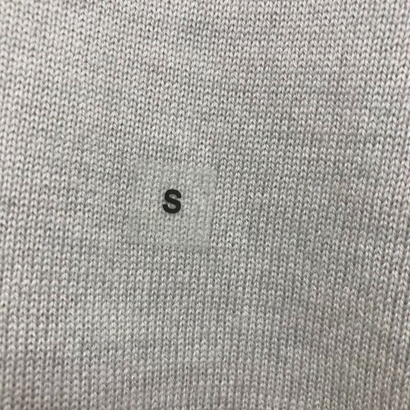 Express Men's Merino Wool Sweater Size S NWT V-Neck Oatmeal Extra Fine Wool - Picture 12 of 16